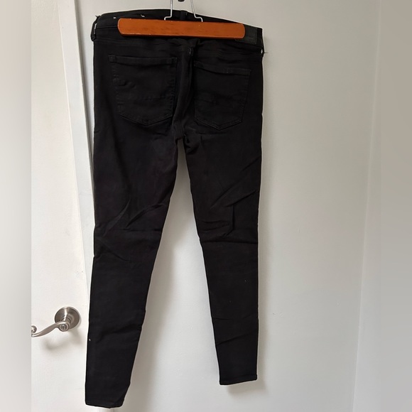 American Eagle Black skinny jeans, X stretch, size 4 - Picture 2 of 3